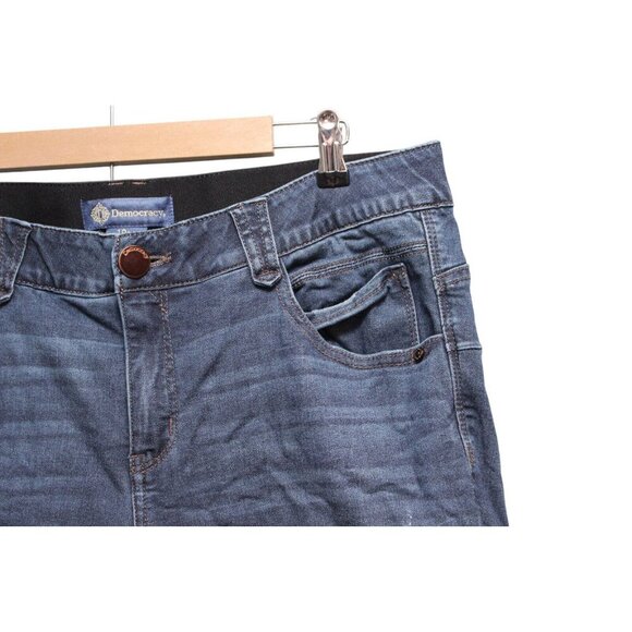 Democracy Ab Solution Jeans Size 18W Distressed Stretch Denim Slimming Comfort - Picture 6 of 13
